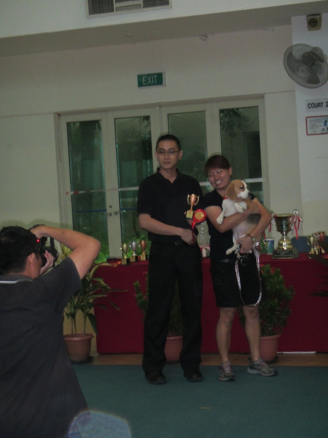 1st time trialing .. Result 3rd in JFF Obedience . 